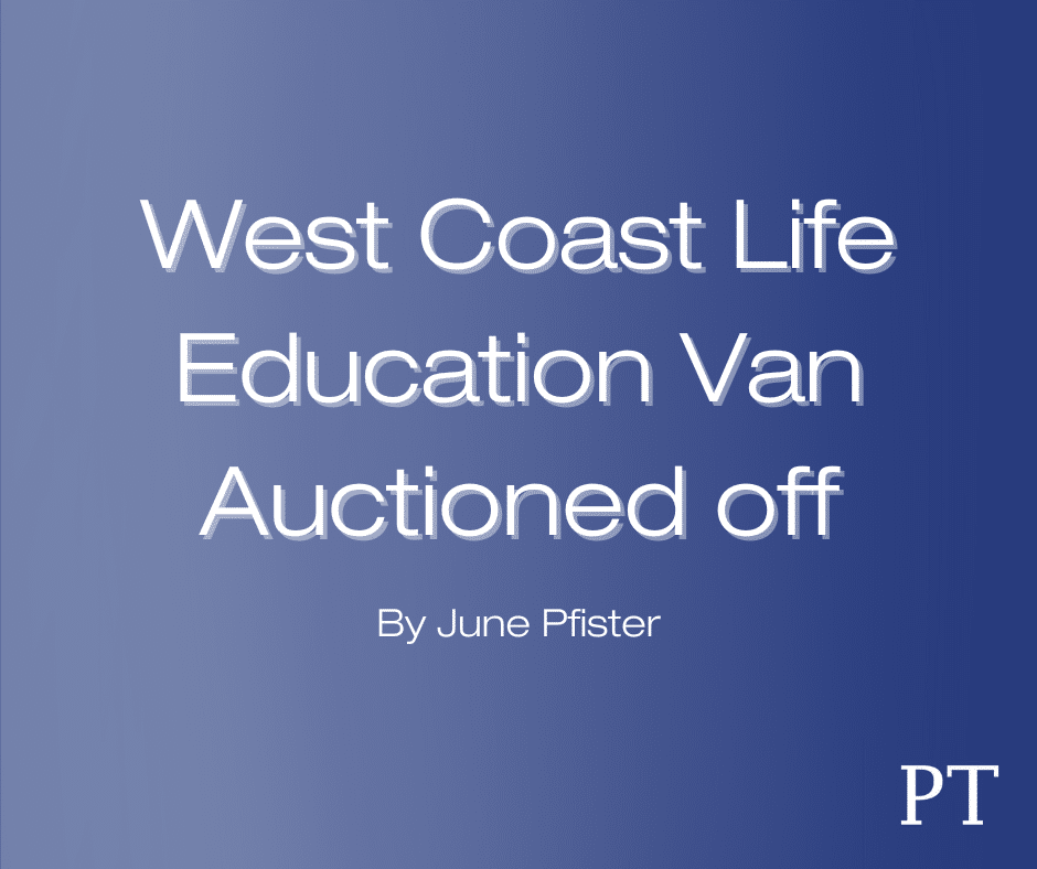 West Coast Life Education Van Auctioned off