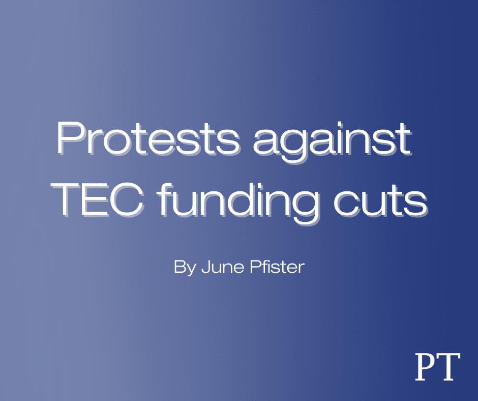 Protests against TEC funding cuts