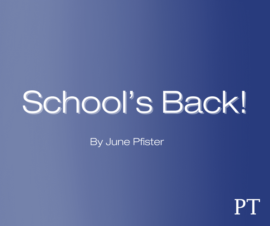 School’s Back!